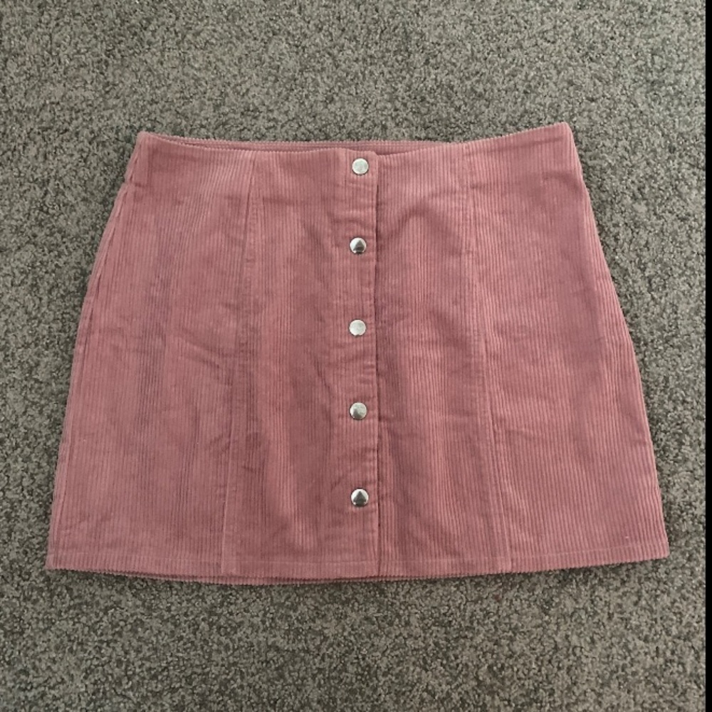 Button up skirt, high waisted